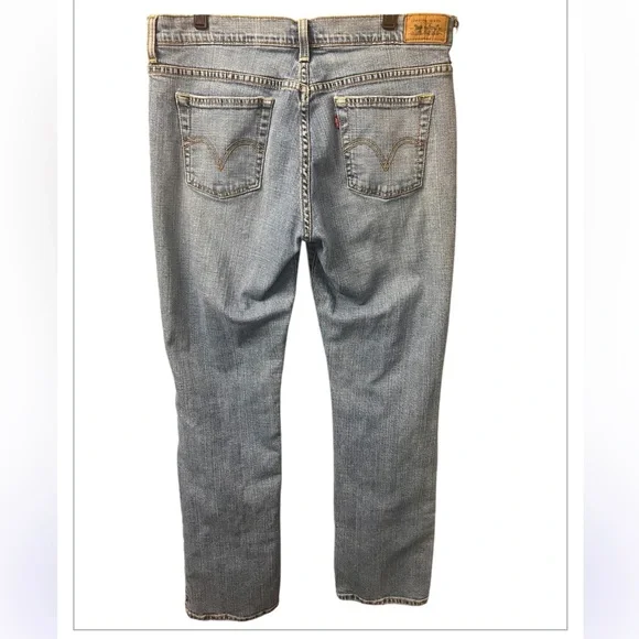 Levi's 505 True Classic Straight Leg Light Wash Denim Jeans Women's Size 12 M - Picture 4 of 10